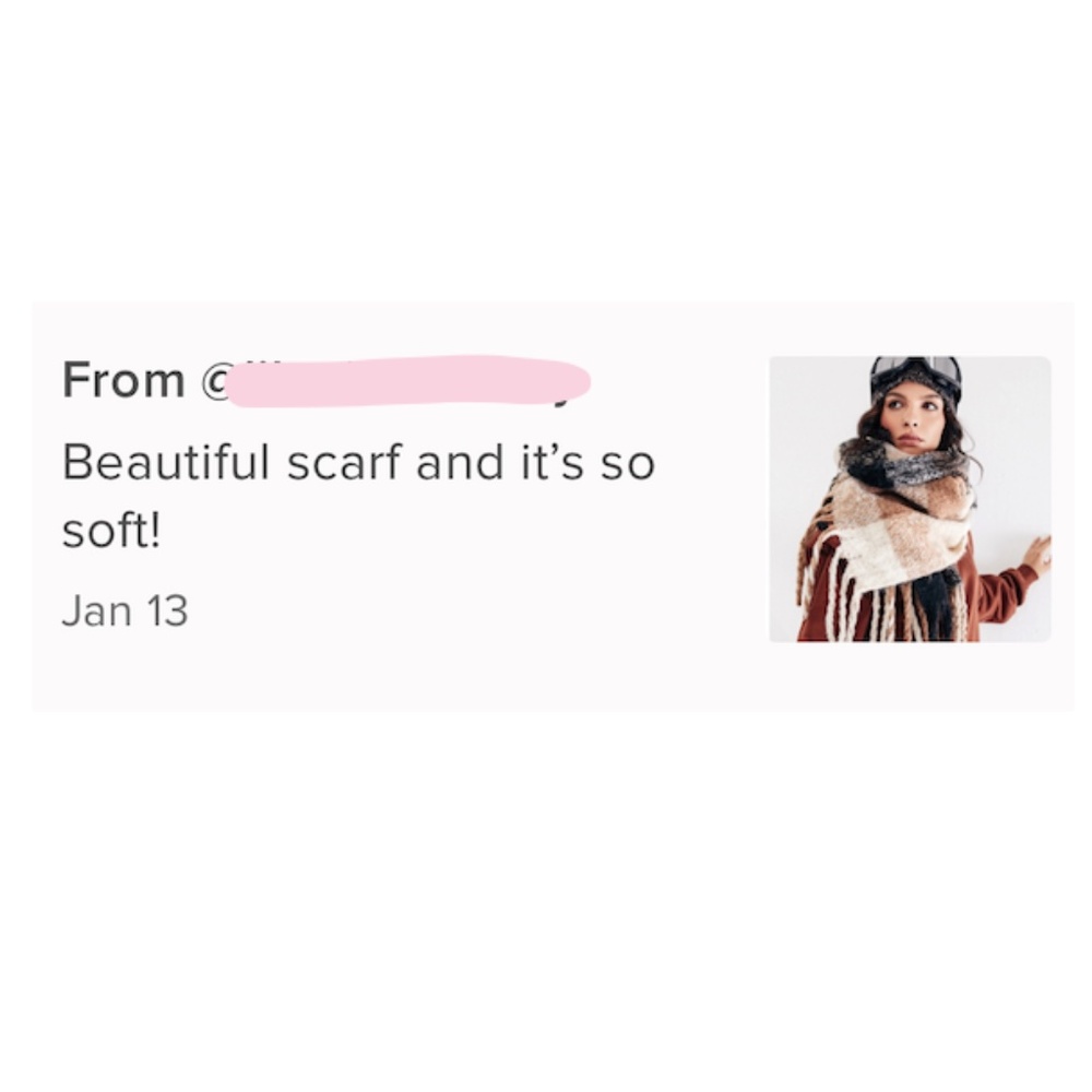 Colorblock Plaid Knit Pastel Colors Wide Scarf Beige Tan Cream Brown - Picture 8 of 8